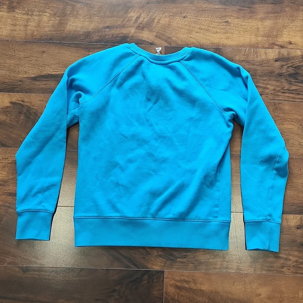 Under Armour crew neck pullover sweatshirt light blue Size SM/P - Picture 3 of 3